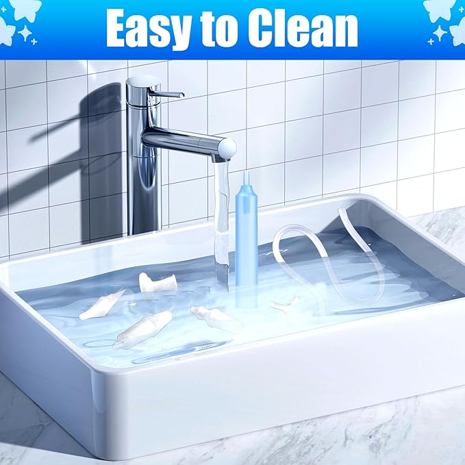 Baby Nasal Aspirator with 25 Hygiene Filters 2 Silicone Tips with Nose Cleaning Tweezer