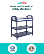 Suite Bebe Celeste Changing Table Safety Rail Included, Navy Blue
