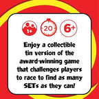 SET Enterprises SET - The Family Card Game of Visual Perception - Race to Find The Matches, For Ages 8+,81 Cards, Rules included