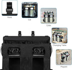 Accmor Changing Table Diaper Organizer, Hanging Diaper Caddy Organizer Stacker for Cribs Changing Table Playard Wall Baby Essentials Storage, Black