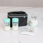 Motif Luna Double Electric Breast Pump Bundle with Luna Cooler Set and Milk Storage Bags, 6 oz - 100 Count - Milk Freezer Bag with Easy Pour Spout
