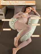Pregnancy Pillows for Sleeping, Maternity Pillow for Pregnant Women, Support for Back, Legs, Belly, HIPS for Pregnant Women