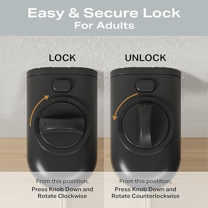 Cumbor 2-Pack Retractable Baby Gates for Stairs, 55" Wide Soft Mesh Pet Gate for Dogs with One Hand Opening, 34" Tall Toddler Gate with Top Lock for Bedroom, Doorways, Indoor/Outdoor, Black