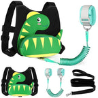 Accmor Toddler Harness Leash + Anti Lost Wrist Link, Cute Dinosaur Kids Harness with Leash, Adorable Child Harness Leash Wristband Strap Belt Protector for Baby Boys Girls to Outdoor Travel