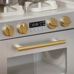 Large Wooden Corner Play Kitchen Sets with Ice Maker,Water Dispenser,Bread Maker,Washing Machine,Electronic Display,Toy Sink with Running Water,Stove with Light&Sounds, Birthday Gift for 3+Boys Girl