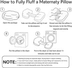 Pregnancy Pillow, Portable Maternity Pillow for Pregnant Women, Travel Wedge Pillow for Side Sleeper, Relief Body Pillow Support for Back, Belly, Waist, Removable & Adjustable Cover, Pink