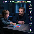 Light Up Memory Game Handheld Electronic Toys with Lights and Sound Effects, Smart Multi-Function Desktop Metronome, Puzzle Memory Rhythm Training Board Challenge for Kids Ages 3 4 5 6 and Up