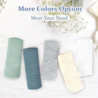 Hooyax Muslin Baby Lounger Cover Soft Organic Cotton Slipcover Fits Newborn Lounger for Baby Boys and Girls (Light Gray)