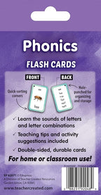Teacher Created Resources Phonics Flash Cards (EP62071), Medium
