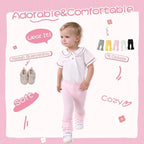 Newborn Toddler Baby Girl Pants Leggings Ribbed Straight Flare Infant Girl Pants Leggings Bell Bottoms 5 Packs