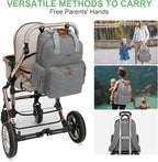 Diaper Bag Backpack with Changing Station, Baby Diaper Bag Organizer for Moms Dads Large Baby Changing Bags