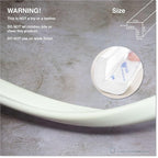 Roving Cove HeftyFit Edge Protector for Baby Proofing (12ft Large Edge Only), Heavy-Duty Soft Furniture Edge Bumper Guards, Desk Edge Cushion, Wall Corner Covers, 3M Adhesive, Oyster White (Off White)