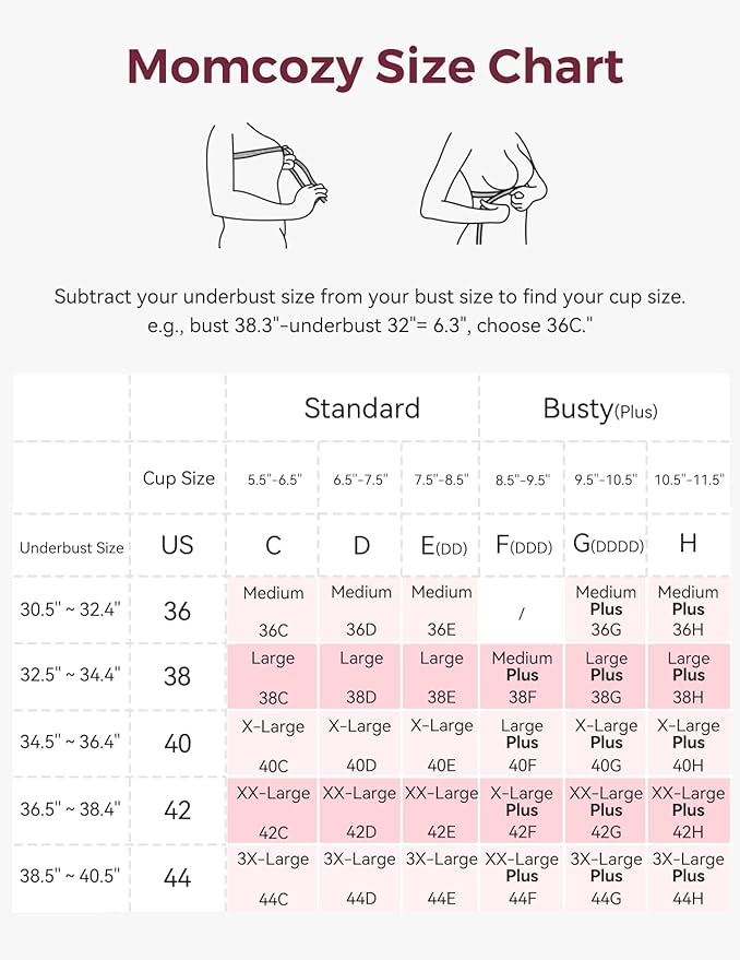 Momcozy Mesh Support Pumping Bra Hands Free Suitable for 36C-44G, Comfortable Plus Size Pumping and Nursing Bra in One