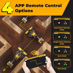 Robot R 4-in-1 Robot Building Kit, APP Remote Control STEM Coding Toys, Educational Gifts for Boys Girls Kids Ages 6-12, 4 Control Modes (300 Pieces)