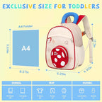 SUN EIGHT Toddler Backpack for Girls Kids Backpack Cute 3D Cartoon School Bag for Baby Girl Boy 2-5 Years (90352-Bear)