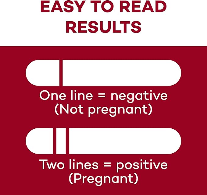 Dealmed HCG Urine Cassette Pregnancy Test, 25 Count, HCG Pregnancy Tests with Disposable Pipettes, Early Detection Pregnancy Test Kit