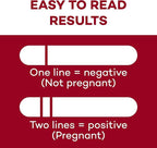 Dealmed HCG Urine Cassette Pregnancy Test, 25 Count, HCG Pregnancy Tests with Disposable Pipettes, Early Detection Pregnancy Test Kit
