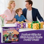 Magnetic Blocks, Magnetic Building Blocks 100pcs, Magnetic Blocks for Kids Ages 4-8, Magnetic Cubes STEM Sensory Toys for Ages 3+ Toddlers Boys & Girls–Christmas Birthday Party Kids Gifts
