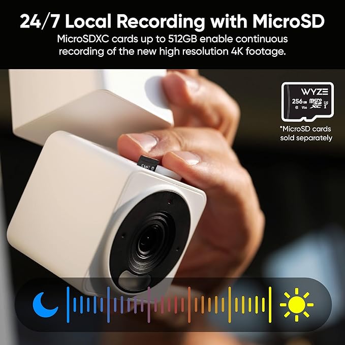 WYZE Cam Pan v4, 4K Smart Security Camera, AI Indoor/Outdoor Cameras for Home Security, Baby & Pet, Color Night Vision, 360° Pan/Tilt/8 x Digital Zoom, 2.4G & 5G, Works with Alexa & Google Assistant