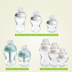 6 Pack Baby Bottle Handles for Tommee Tippee Baby Bottles, Easy Grip Bottle Holder for Newborn