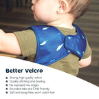 Tiny Twinkle Mess Proof Baby Bib - Waterproof & Lightweight Baby-Led Weaning Apron | 100% Recycled Polyester, Easy Clean & Machine Washable (Ocean Life, Small 6-24 Months)