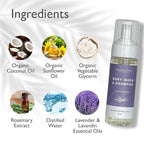 SoCal Suds & Company - Organic Foaming Baby Wash & Shampoo - Gentle Cleansing Newborn Body & Hair Soap for Sensitive Skin - Clean Natural Soothing Ingredients - Lavender, 6oz, 2-Pack