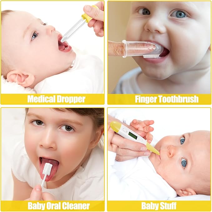 Baby Healthcare and Grooming Kit for Newborn Kids, 31PCS Upgraded Safety Baby Care Kit, Newborn Nursery Health Care Set, Baby Care Products (Yellow)