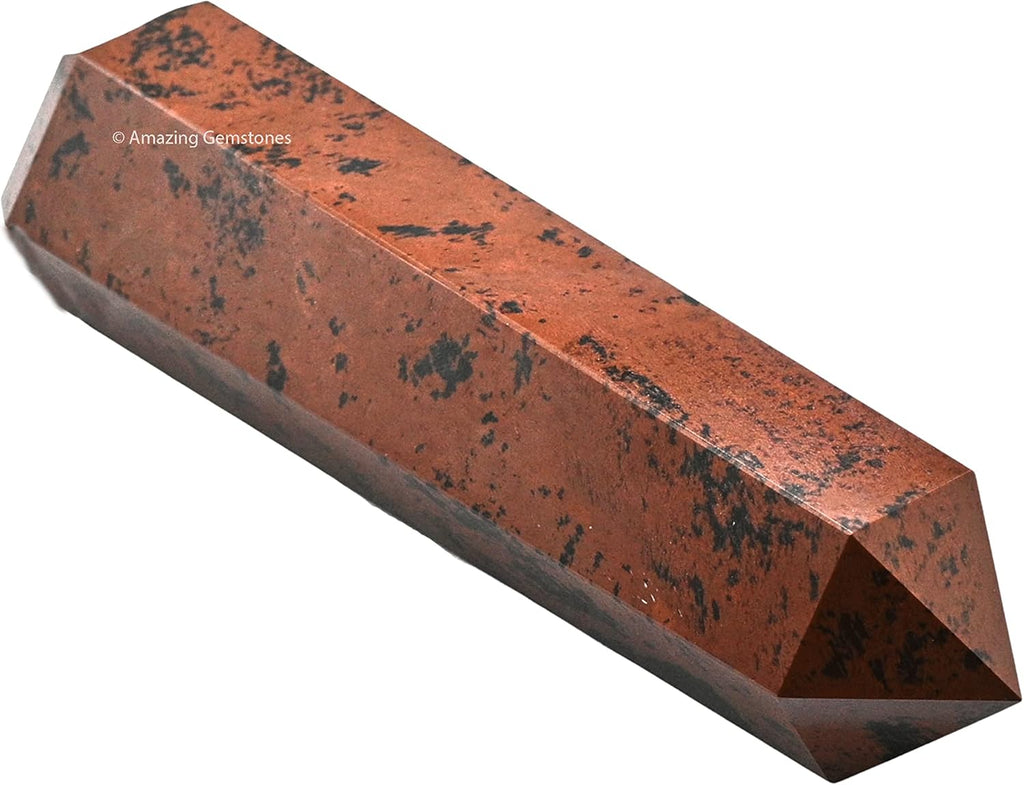 Amazing Gemstone Large Mahogany Obsidian Crystal Towers ~ Natural Healing Crystal Point Obelisk for Reiki Healing and Crystal Grid (5.5 to 6 INCH)