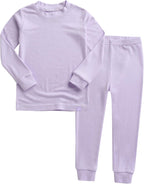 VAENAIT 6M-12Y Toddler Toddler Kids Toddler Girls Boys Soft Comfy Modal Tencel Solid Raglan Sleepwear Pajamas Pjs 2pcs Set