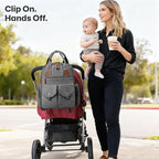 Diaper Bag Backpack - Large Diaper Bag with Portable Changing Pad as Baby Shower Gifts, Lightweight Waterproof Unisex Travel Baby Bag with 4 Insulated Pockets and Stroller Buckles, Dark Grey