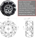 Professional Smart 4WD Metal Robot Car Chassis Kit with 97mm Mecanum Wheels, DIY RC Robotic Moving Platform,for AGV, School Eduactional Science Kits, Remote Control Robotic STEAM Model Experiment