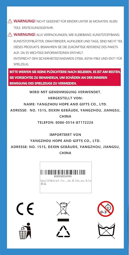 Hopearl LED Musical Stuffed Husky Lighting Up Singing Plush Dog Adjustable Volume Lullaby Animated Soothe Birthday Festival for Kids Toddler Girls, Gray, 12''