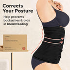 3 in 1 Postpartum Belly Support Recovery Wrap – Postpartum Belly Band, After Birth Brace, Slimming Girdles, Body Shaper Waist Shapewear, Post Surgery Pregnancy Belly Support Band(Midnight Black, 2XL)