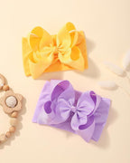 doboi 20PCS Baby Bows Baby Girl Headbands Nylon Hairbands with Ribbon Bow Handmade Elastic Baby Hair Bows Headbands for Baby Girls Newborns Infants Toddlers and Kids