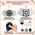 Black and White High Contrast Baby Toys - Sensory Infant Hanging Carseat & Stroller Toy for Newborns 0-6,6-12Months Perfect Easter Birthday & Baby Shower for Babies Boys Girls