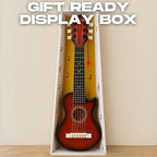 23" Acoustic Guitar, Kids 6 String Toy Guitar - Realistic Steel Strings - Beginner Practice First Musical Instrument for Children, Toddlers (Mahogany)