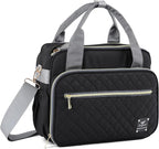 GOGOSO Crossbody Small Diaper Bag, Cute Mini Baby Diaper Tote Bags with Insulated Pockets for Traveling Outdoor Parent, Black