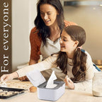 NOVWANG 3 Pack Baby Wipes Dispenser Wipe Holder with Lids, Keeps Wipes Fresh, Refillable Wipes Container with Sealing Design, Bathroom Tissues Wipes Case Box