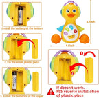 Baby Musical Duck Toy Dancing Crawling Tummy Time, Light Up Infant Toys 0-3-6 6-12 12-18 Months Gifts for 1 2 Year Old Boys Girls Baby Learning Development Toddler Toys Age 0-2