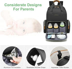 Diaper Bag Backpack with Changing Station, Baby Diaper Bag Organizer for Moms Dads Large Baby Changing Bags