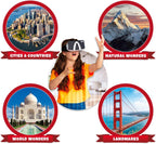 Virtual Reality World Atlas Gift Box - Illustrated Interactive VR Atlas and STEM Learning Activity Set - for Ages 8 and Up