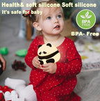 DREAMING MY DREAM Cute Panda Night Light, LED Squishy Novelty Animal Night Lamp, 3 Level Dimmable Nursery Nightlight for Breastfeeding Toddler Baby Kids Decor, Cool Gifts for Kids