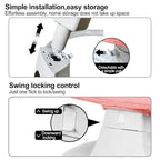 Baby Swing for Newborn to Toddler, 5 Speed Portable Infant Swing with Bluetooth Touch, Remote Control, 10 Lullabies, Timer, 5 Point Harness and Soft Fabric (Pink)