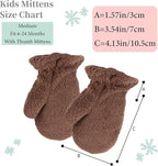 Zsedrut Baby Boys Winter Glove Warm Toddler Infant Girls Mittens Fleece Lined Gloves 1-7 Years