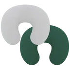 Pro Goleem Muslin Nursing Pillow Cover, 100% Cotton Soft Breathable Feeding Pillow Slipcover for Breastfeeding Moms, Fits Standard Infant Nursing Pillow, for Boys and Girls, 2 Pack (Grey＆Green)