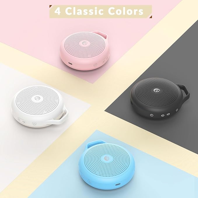 Portable White Noise Sleep Sound Machine for Home and Travel. Perfect for Your Sleeping Baby with a dimmable Night Light and Long Battery Life. Baby Essential Adult/Child Lock Feature