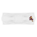 Creative Knitwear Arizona State Sun Devils Infant Girls White Solid Hair Knot Headband Embroidered Logo - Size Newborn - 4T