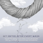 MUKIN Baby Washcloths - Soft Face Cloths for Newborn, Absorbent Bath Face Towels, Baby Wipes, Burp Cloths or Face Towels, Baby Registry as Shower. Pack of 6-12x12 inches (Grey)