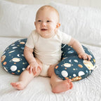 GRSSDER Reversible Nursing Pillow Cover, Ultra Soft Stretchy Minky Removable Nursing Covers Fitted for Breastfeeding Pillows Snug and Safe, Comfortable Slipcover for Boys, Stylish Original Print