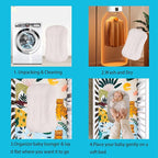 Baby Lounger for Newborns, Baby Nest & Floor Cushion, Soft Cotton, Portable Diaper Changing Pads for Boys & Girls 0-12 Months(English Apricot)